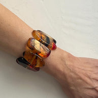 PULSERA PIPE AMBER