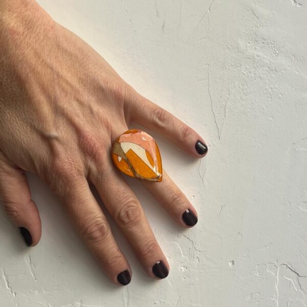 PAPER LEAF RING