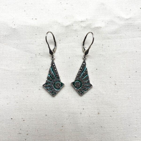ENAMEL DECO EARRINGS