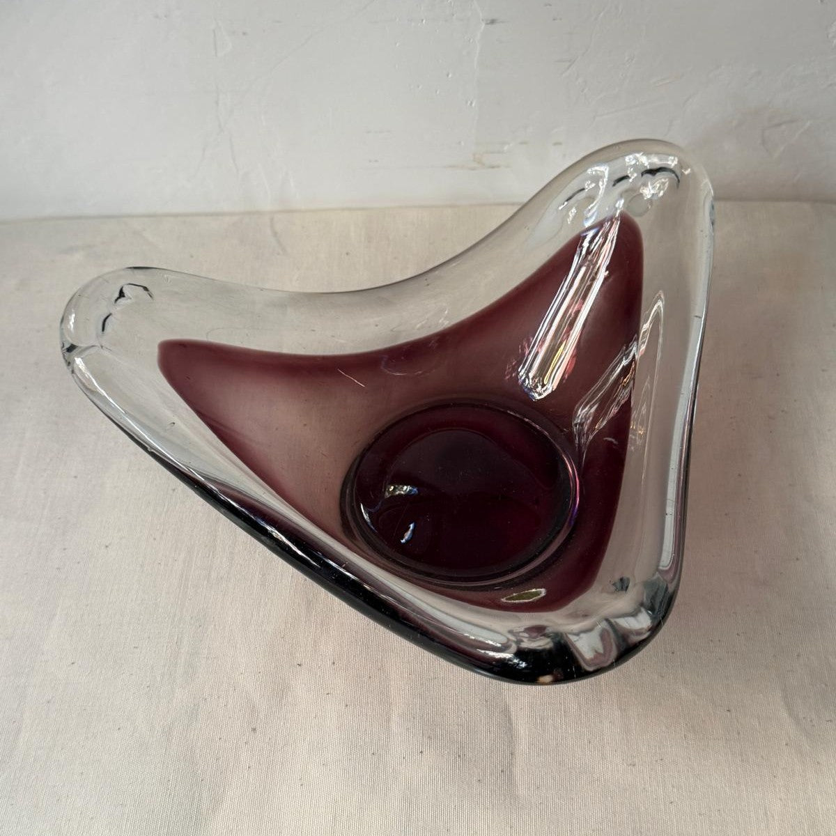 PAIR OF GLASS GOBLETS