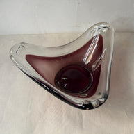 PAIR OF GLASS GOBLETS