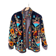 CHAQUETA REVERSIBLE TERCIOPELO AZUL MARINO