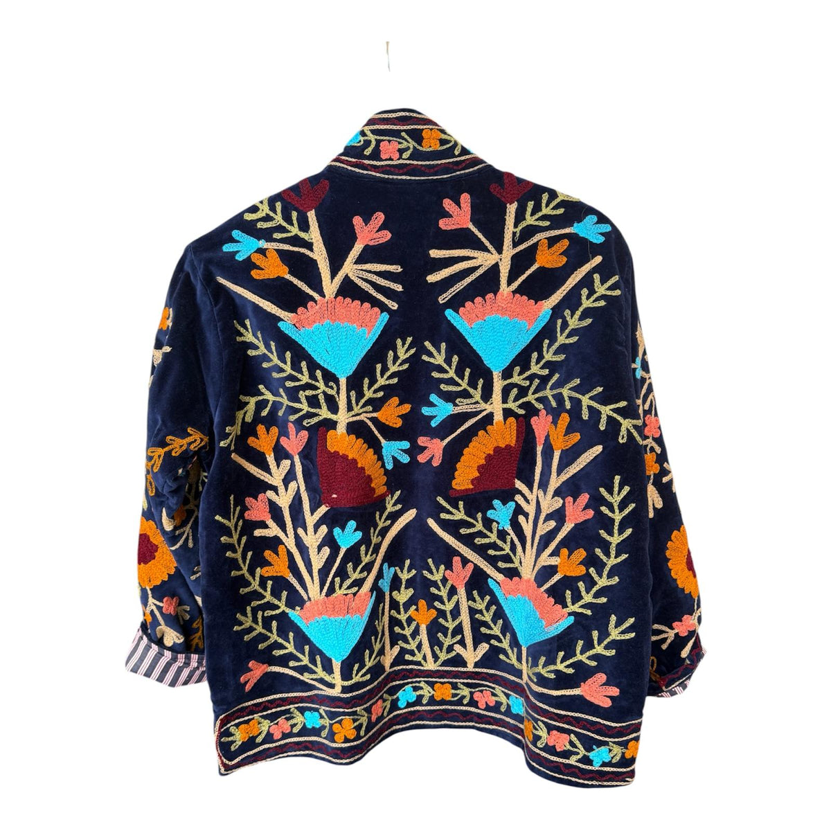 CHAQUETA REVERSIBLE TERCIOPELO AZUL MARINO