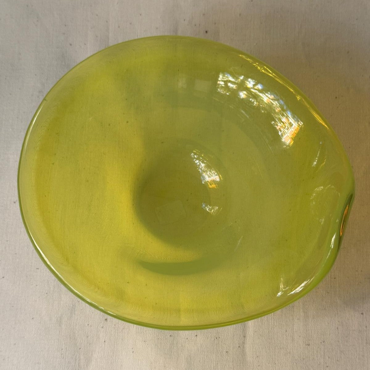 PAIR OF GLASS GOBLETS