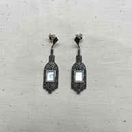 PENDIENTES CARRÉ NACRE