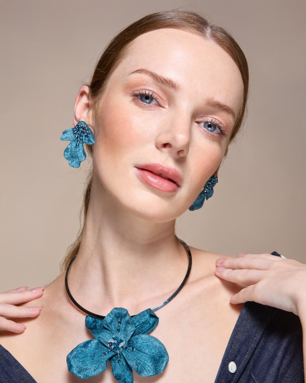 PENDIENTES SUCREÑA AZUL