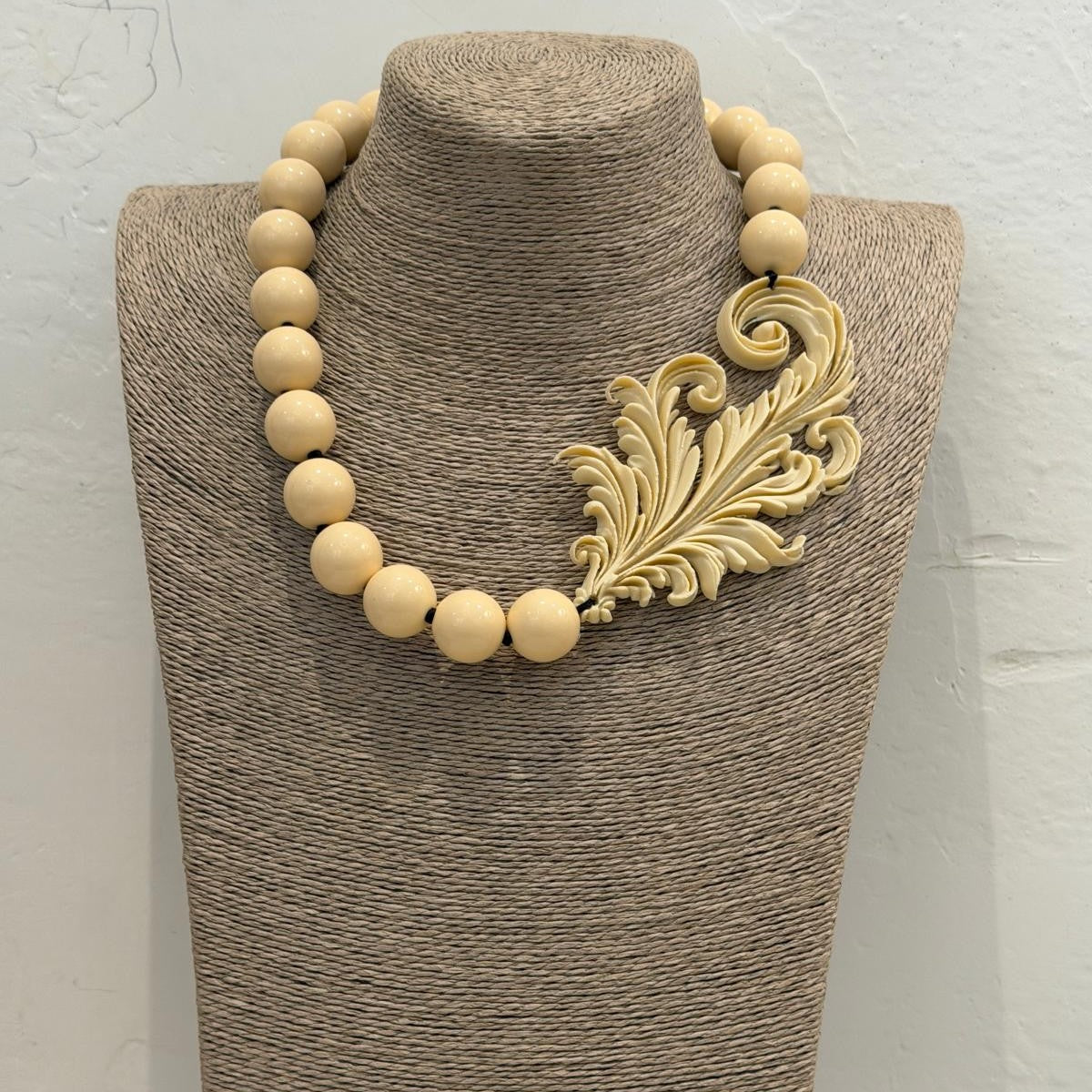 LONG TURQUOISE BEAD NECKLACE