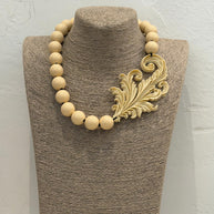 LONG TURQUOISE BEAD NECKLACE