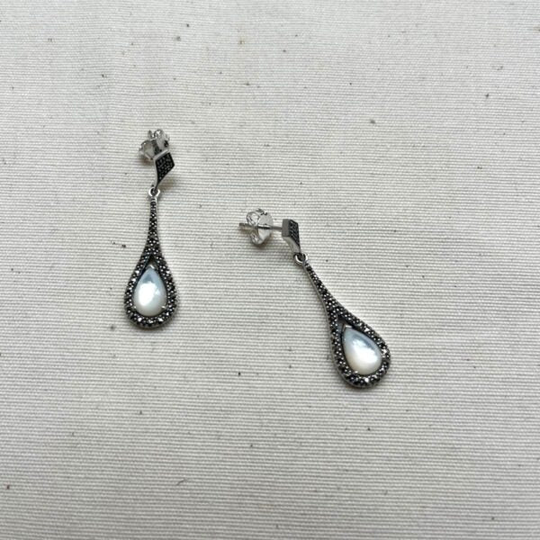 PENDIENTES NÁCAR CABUCHON
