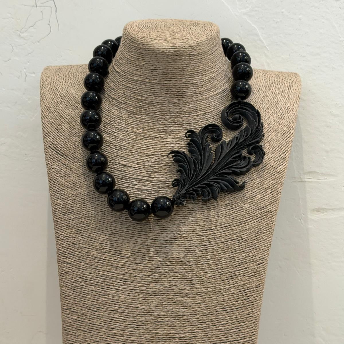 LONG TURQUOISE BEAD NECKLACE