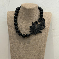 LONG TURQUOISE BEAD NECKLACE