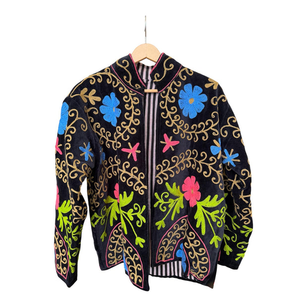 CHAQUETA REVERSIBLE TERCIOPELO NEGRO