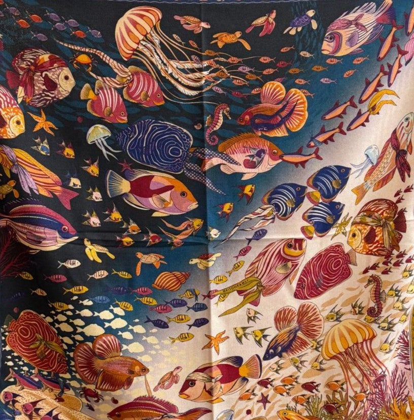 SQUARE SCARF 70x70 FLOWERS