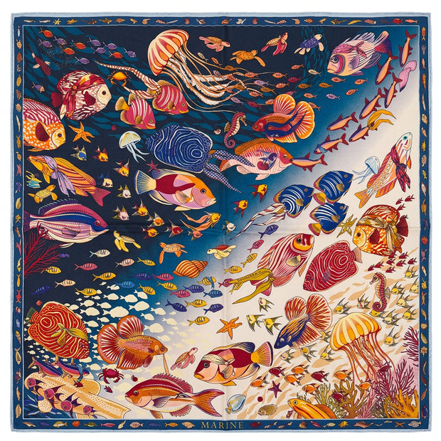 SQUARE SCARF 70x70 FLOWERS