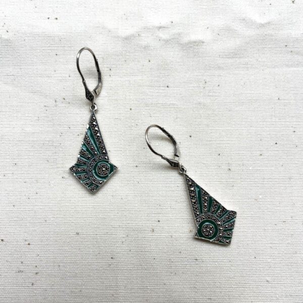 ENAMEL DECO EARRINGS