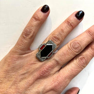 ANILLO RECTANGLE DECO