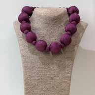COLLAR SEDA LINH MORADO