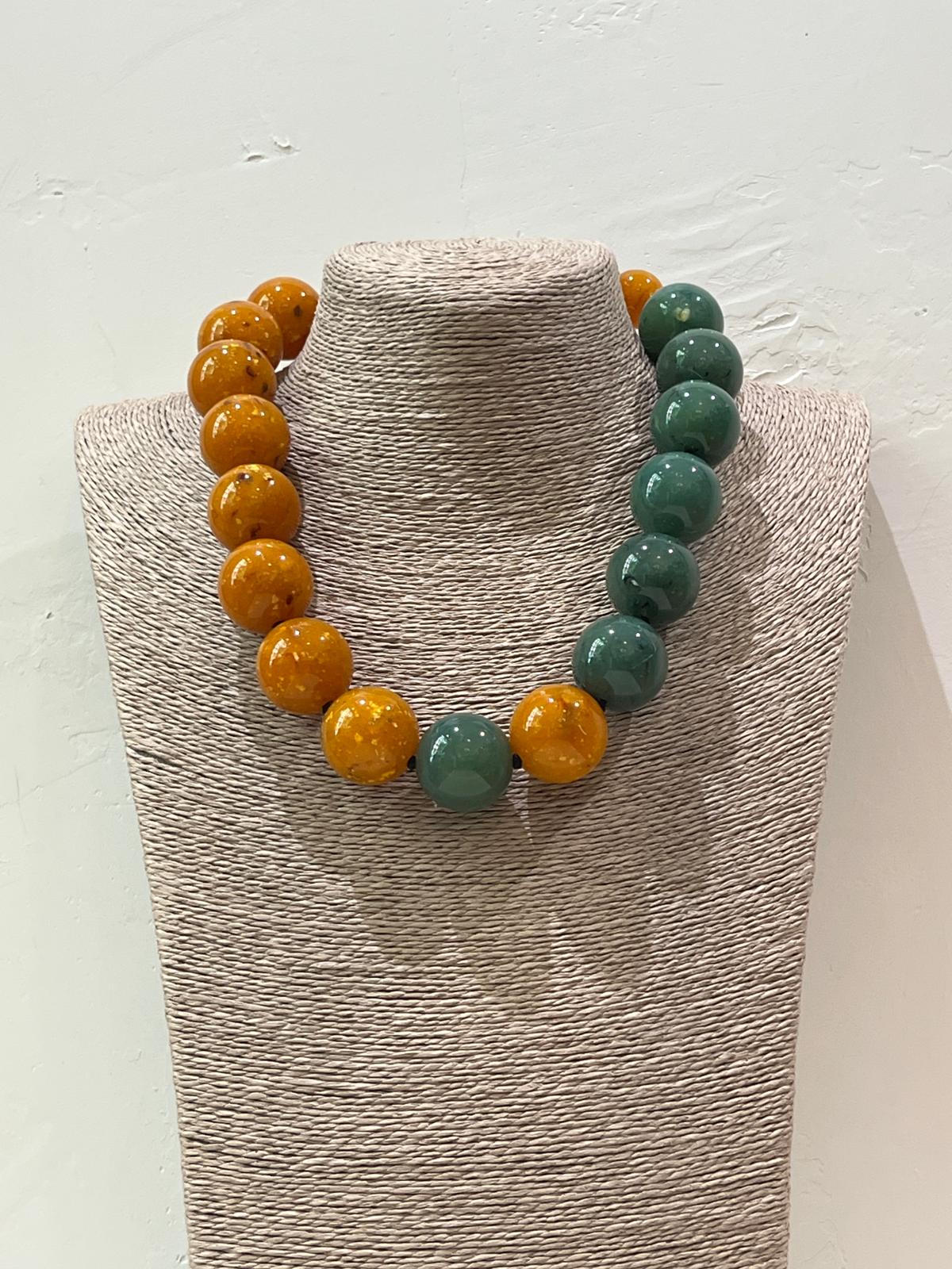 COLLAR CORTO DUO VERDE