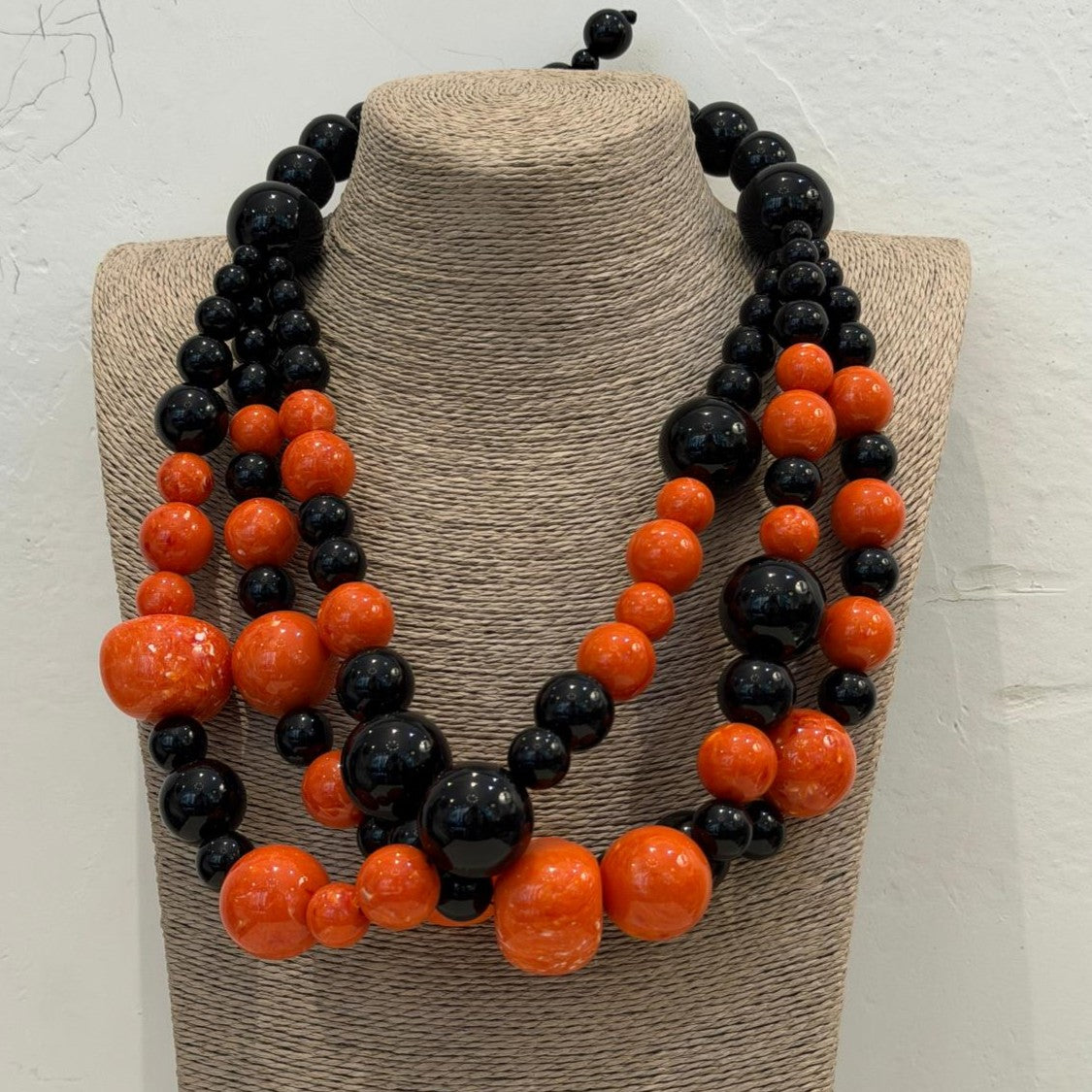 LONG TURQUOISE BEAD NECKLACE