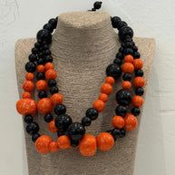 LONG TURQUOISE BEAD NECKLACE