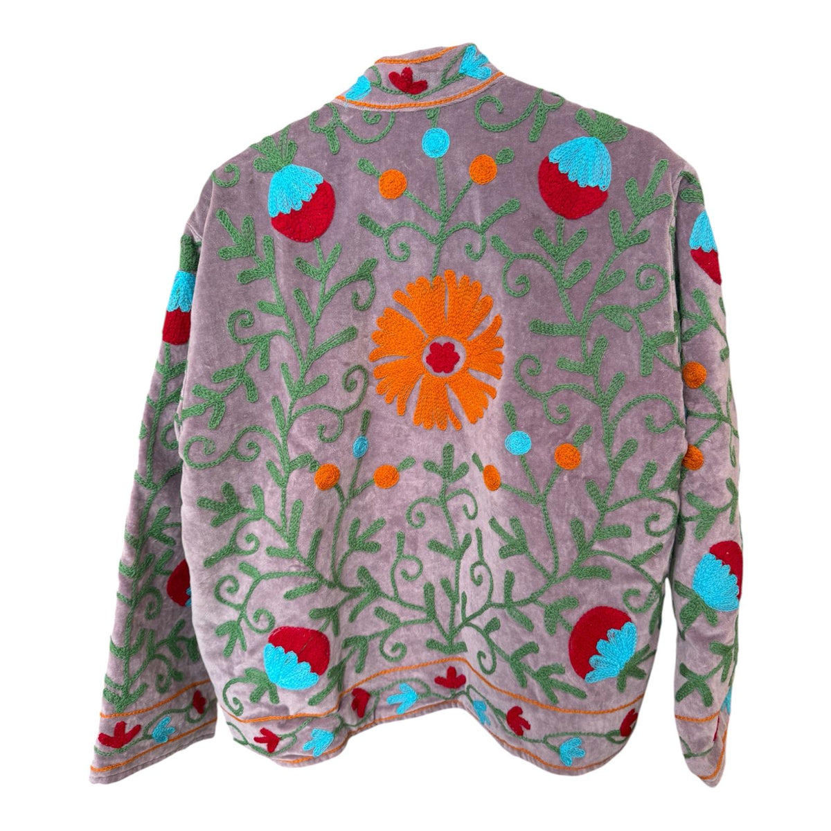 CHAQUETA REVERSIBLE TERCIOPELO MALVA