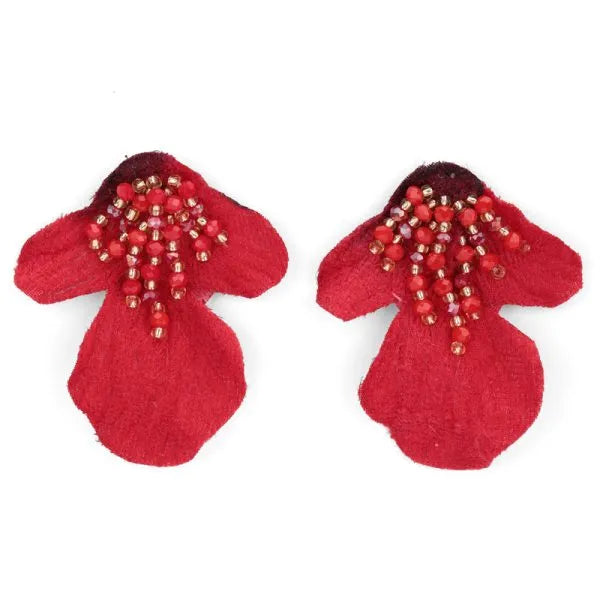 PENDIENTES SUCREÑA ROJO