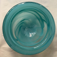 PAIR OF GLASS GOBLETS