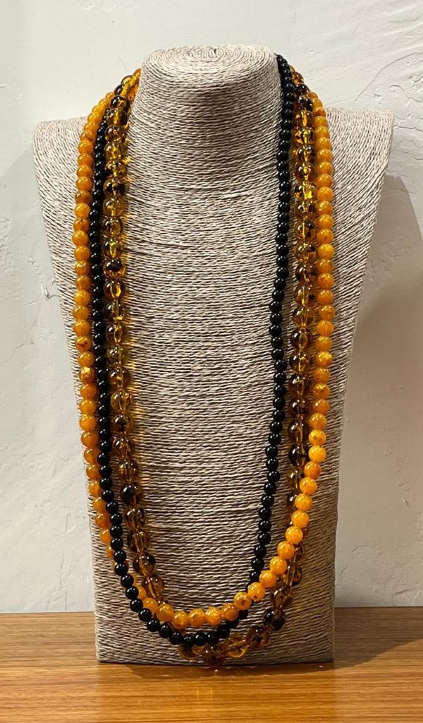 COLLAR REGINA LARGO NEGRO