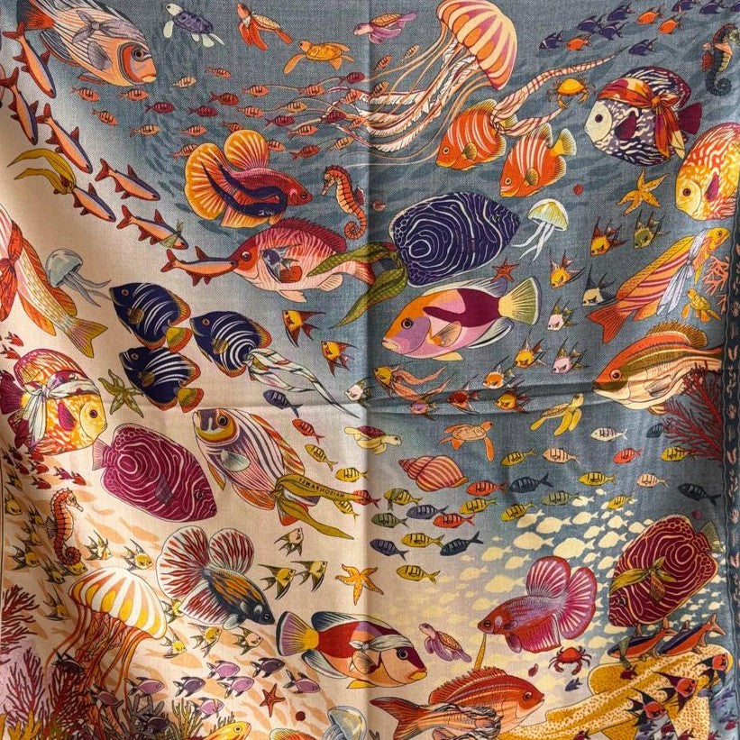 SQUARE SCARF 70x70 FLOWERS