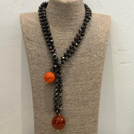 LONG TURQUOISE BEAD NECKLACE