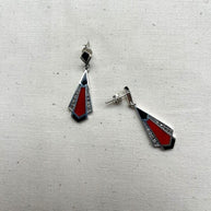 CARNELIAN TRIANGLE EARRINGS