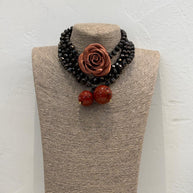 LONG TURQUOISE BEAD NECKLACE