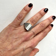 MOTHER-OF-PEARL STAIRCASE RING