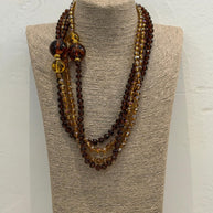 COLLAR DOPPIO FILO CARAMELO