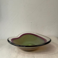 PAIR OF GLASS GOBLETS
