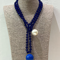 BLUE SPHERE NECKLACE