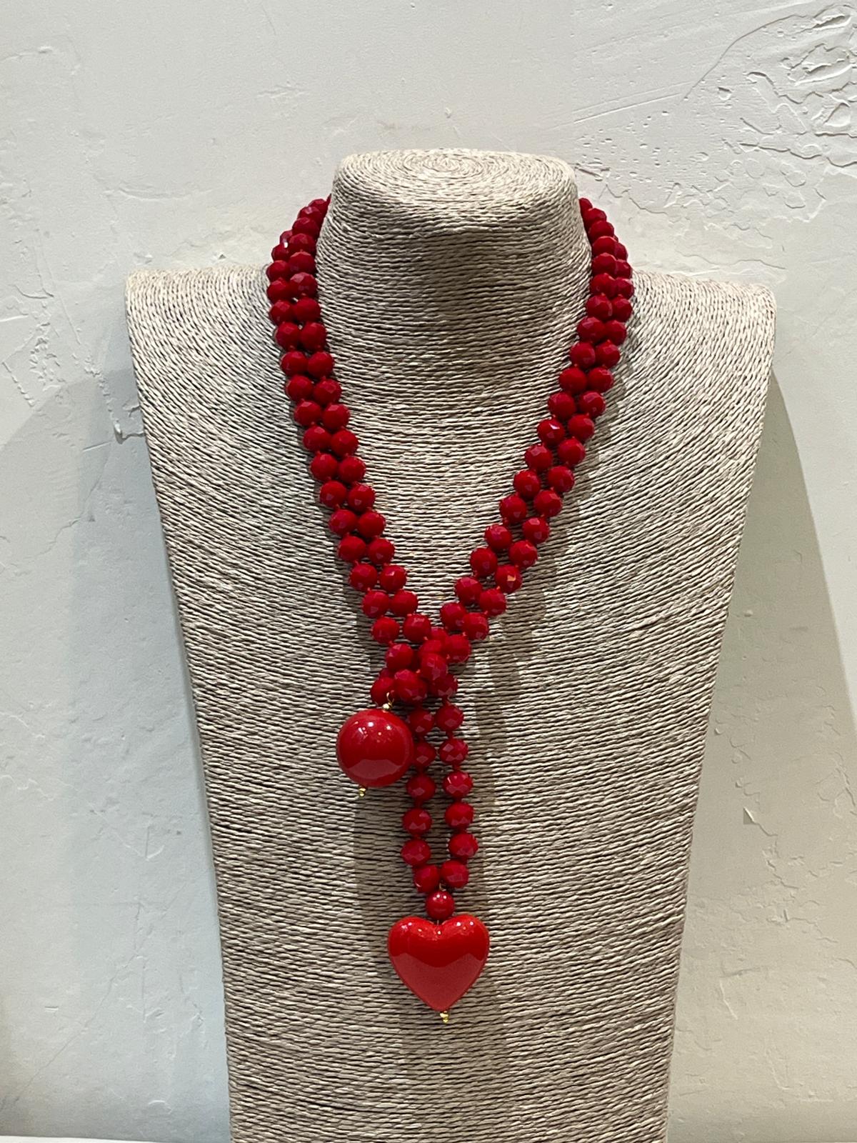 LONG TURQUOISE BEAD NECKLACE