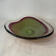 PAIR OF GLASS GOBLETS