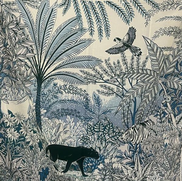 PAÑUELO CUADRADO 140x140 PANTHERE BLEUE