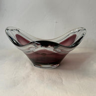 PAIR OF GLASS GOBLETS