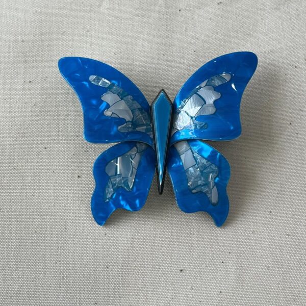 PAPILLON ELFE AZUL Y PLATA