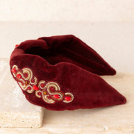 DIADEMA TERCIOPELO BURDEOS