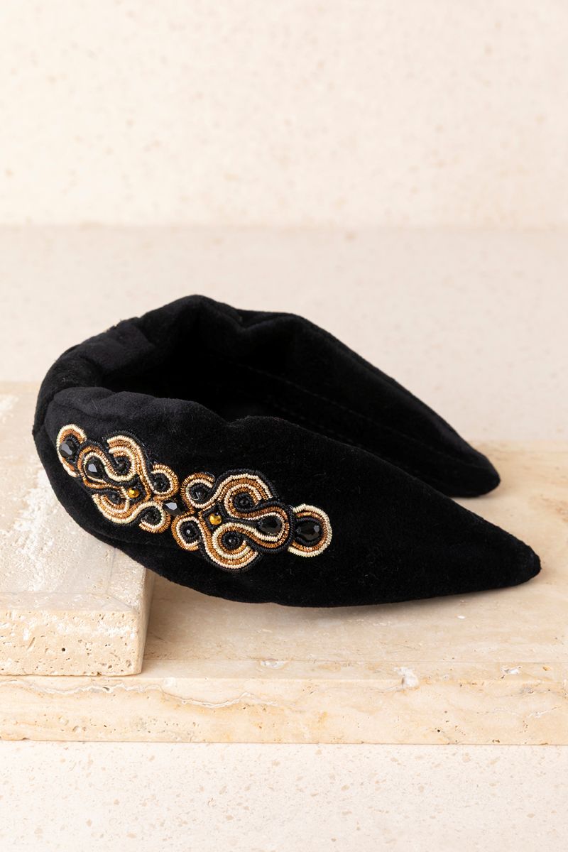 DIADEMA TERCIOPELO NEGRO