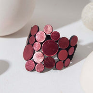 ABSTRACTION BURGUNDY BRACELET