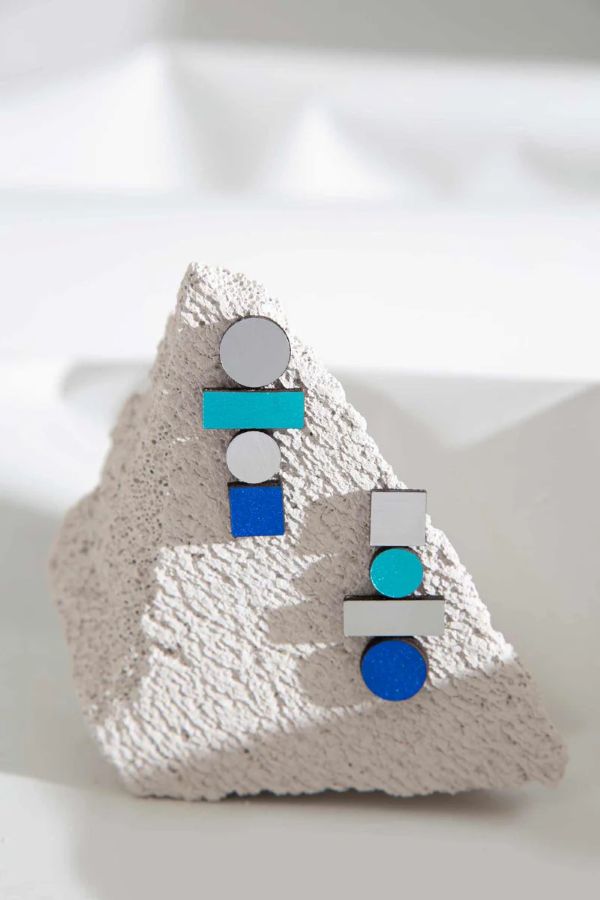 BAUHAUS RAINBOW EARRINGS