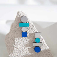 BAUHAUS RAINBOW EARRINGS