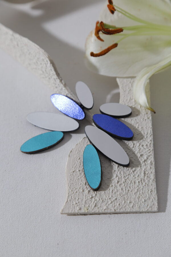 PENDIENTES PETALS LARGE AZUL