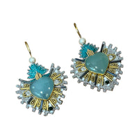 PENDIENTES BORDADOS CORAZÓN