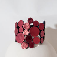 PULSERA ABSTRACTION BURGUNDY