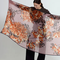 SQUARE SCARF 140x140 AQUA